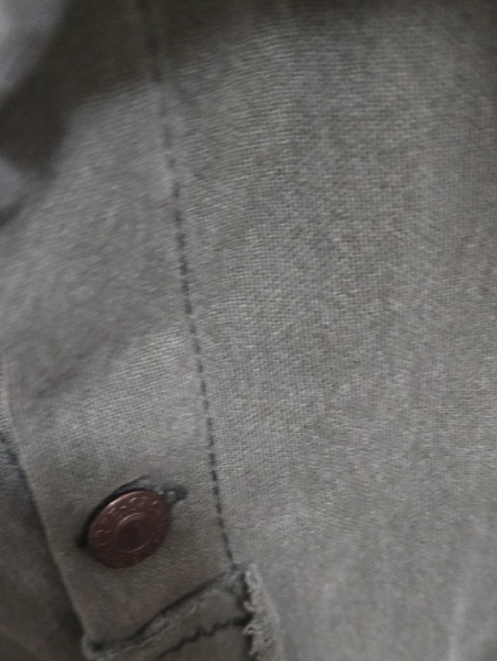 We The Free Olive Green Button-Up Shirt with Multicolor Embroidery - Picture 5 of 9